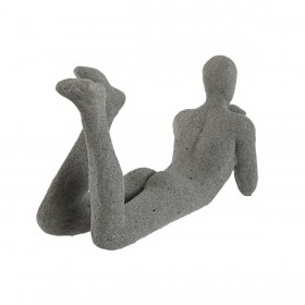 Statua Decorativa Home ESPRIT Grigio 39 x 13,5 x 20,8 cm