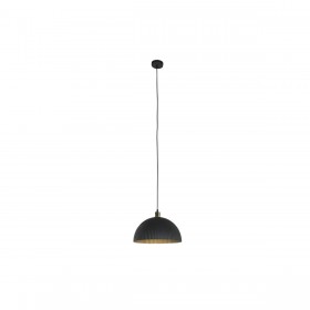 Lampadario Home ESPRIT Nero Dorato Metallo 50 W 35 x 35 x 18 cm