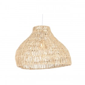 Lampadario Home ESPRIT Marrone Chiaro Metallo Corda 53 x 42 x 32 cm