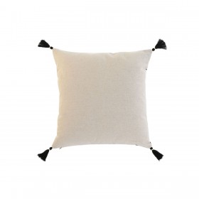 Cuscino Home ESPRIT Nero Boho Palma 45 x 5 x 45 cm