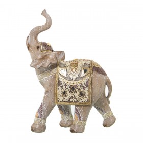 Statua Decorativa Alexandra House Living Dorato Plastica Elefante 12 x 22 x 27 cm