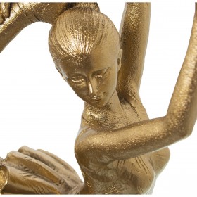 Statua Decorativa Alexandra House Living Dorato Plastica Ginnasta 12 x 18 x 32 cm