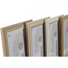 Cornice Portafoto Home ESPRIT Cristallo Legno MDF Scandinavo 23 x 2,8 x 28 cm (4 Unità)