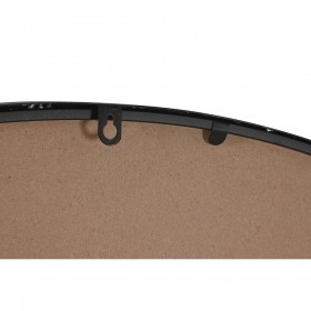 Specchio da parete Home ESPRIT Nero Moderno 120 x 2 x 120 cm