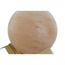 Lampada da tavolo DKD Home Decor Marrone Rosa Esci Acacia 15 W 220 V 15 x 15 x 20 cm