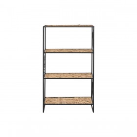 Scaffale Home ESPRIT Nero Metallo Fibra 50 x 25 x 88 cm