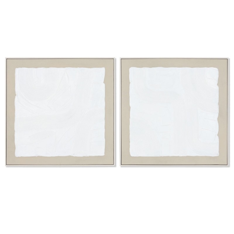 Quadro Home ESPRIT Moderno Città 82,3 x 4,5 x 82,5 cm (2 Unità)