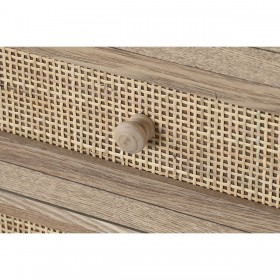 Cassettiera Home ESPRIT Naturale Rattan Legno di paulownia 40 x 30 x 104 cm