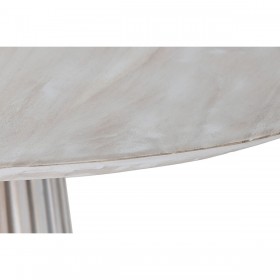 Tavolo da Pranzo Home ESPRIT Bianco legno di mindi 120 x 120 x 75 cm