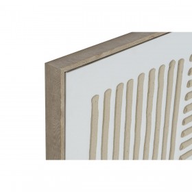 Quadro Home ESPRIT Bianco Beige Scandinavo 83 x 4,5 x 83 cm (2 Unità)