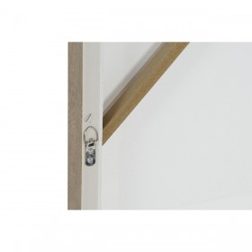 Quadro Home ESPRIT Bianco Beige Astratto Scandinavo 83 x 4,5 x 83 cm (2 Unità)