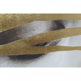Quadro Home ESPRIT Bianco Nero Beige Dorato Donna 83 x 4,5 x 123 cm (2 Unità)