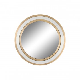 Specchio da parete Home ESPRIT Bianco Dorato 108 x 5,5 x 108 cm