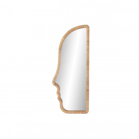 Specchio da parete Home ESPRIT Naturale Moderno Scandi 50 x 4 x 120 cm