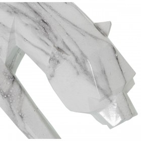 Statua Decorativa Alexandra House Living Plastica Pantera 14 x 46 x 16 cm Marmo