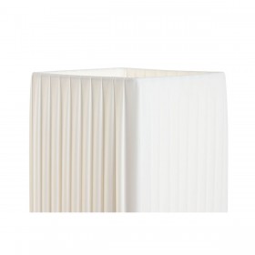 Lampada da tavolo Home ESPRIT Bianco Argentato Polietilene Ferro 50 W 220 V 15 x 15 x 43 cm