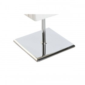 Lampada da tavolo Home ESPRIT Bianco Argentato Polietilene Ferro 50 W 220 V 15 x 15 x 43 cm