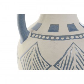 Vaso Home ESPRIT Azzurro Beige Ceramica Mediterraneo 15 x 15 x 25 cm