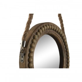 Specchio da parete Home ESPRIT Marrone Coloniale Palle 28 x 4 x 61 cm