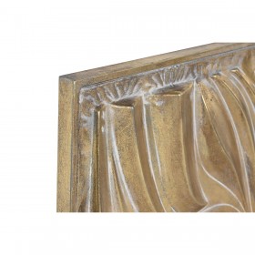 Decorazione da Parete Home ESPRIT Dorato 94,5 x 4,5 x 94,5 cm (2 Unità)