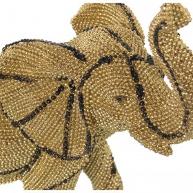 Statua Decorativa Alexandra House Living Dorato Plastica Elefante 14 x 23 x 22 cm