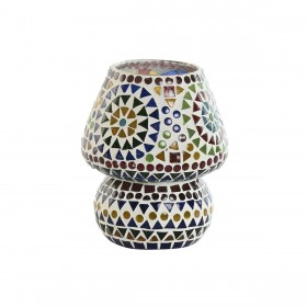 Lampada da tavolo Home ESPRIT Multicolore Alluminio Cristallo 220 V 13 x 13 x 17 cm (2 Unità)