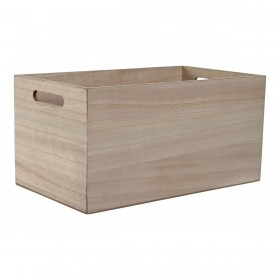Scatola Decorativa Home ESPRIT Multicolore Naturale Legno MDF 36 x 21 x 18 cm