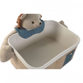 Set di Cestini Home ESPRIT Verde Naturale 40 x 32 x 27 cm (2 Pezzi)