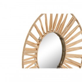 Set di Specchi Home ESPRIT Naturale Scandi 20 x 2 x 20 cm (3 Pezzi)