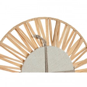 Set di Specchi Home ESPRIT Naturale Scandi 20 x 2 x 20 cm (3 Pezzi)