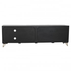 Mobile TV Home ESPRIT Nero Metallo Legno di mango 160 x 40 x 50 cm
