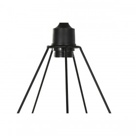 Lampadario Home ESPRIT Nero Dorato Metallo 50 W 28 x 27 x 34 cm (2 Unità)