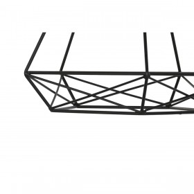 Lampadario Home ESPRIT Nero Dorato Metallo 50 W 28 x 27 x 34 cm (2 Unità)