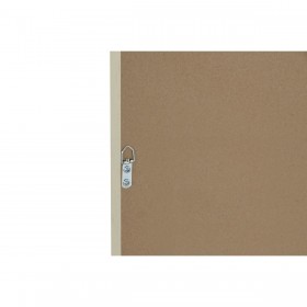 Tela Home ESPRIT Bianco Naturale Boho 60 x 3 x 60 cm (2 Unità)