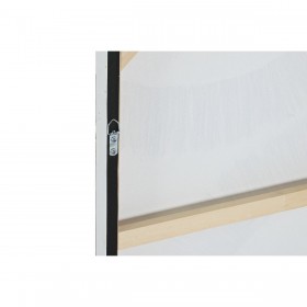 Tela Home ESPRIT Bianco Naturale Boho 60 x 3 x 80 cm (2 Unità)