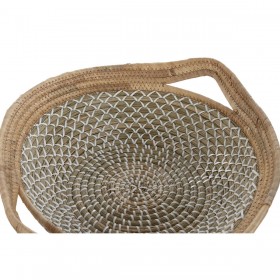 Centrotavola Home ESPRIT Bianco Marrone Chiaro Naturale Città 51 x 45 x 13 cm (2 Unità)