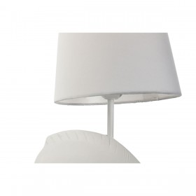 Lampada da Parete Home ESPRIT Bianco Moderno Cavallo Finitura invecchiata 220 V 18 x 21,5 x 50,5 cm (2 Unità)