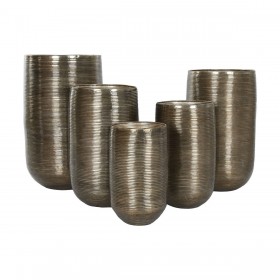 Vaso Home ESPRIT Rame Alluminio Moderno 50 x 50 x 89 cm 50 x 51 x 89 cm
