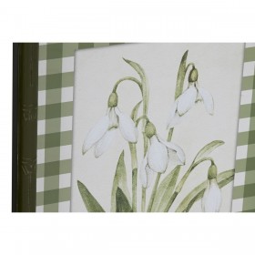Quadro Home ESPRIT Verde Beige Shabby Chic Piante botaniche 30 x 2,5 x 40 cm (4 Unità)