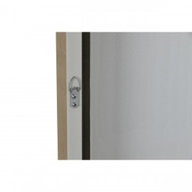 Quadro Home ESPRIT Bianco Verde Beige Grigio scuro polistirene Tela Righe Città (2 Unità)