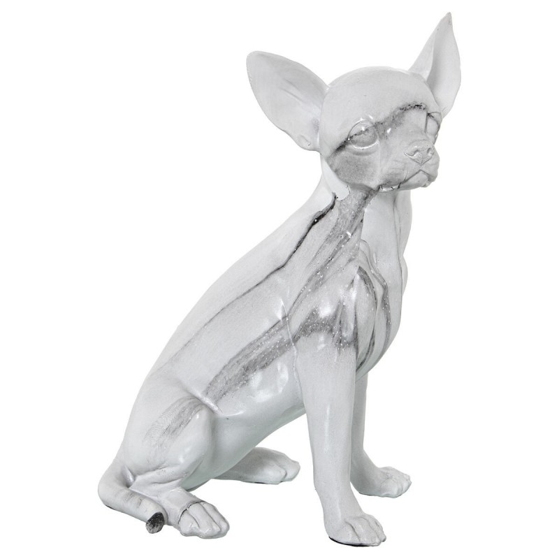 Statua Decorativa Alexandra House Living Plastica Cane 15 x 18 x 27 cm Marmo