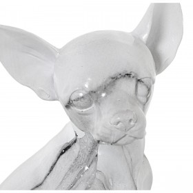 Statua Decorativa Alexandra House Living Plastica Cane 15 x 18 x 27 cm Marmo