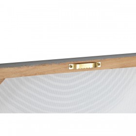 Quadro Home ESPRIT Beige Grigio Tela Legno MDF Astratto Moderno 50 x 2,5 x 50 cm (2 Unità)