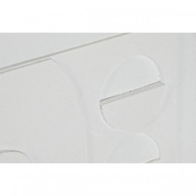 Quadro Home ESPRIT Bianco polistirene Tela Astratto Scandinavo 40 x 4,8 x 50 cm (3 Unità)