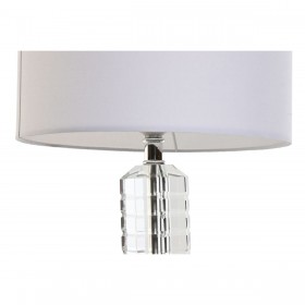 Lampada da tavolo Home ESPRIT Bianco Cristallo 50 W 220 V 25 x 25 x 42 cm