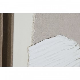 Quadro Home ESPRIT Bianco Beige Astratto Scandinavo 62 x 3,2 x 82 cm (2 Unità)