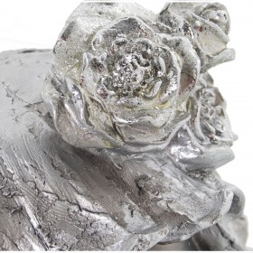 Statua Decorativa Alexandra House Living Argentato Plastica Bambina 18 x 18 x 26 cm