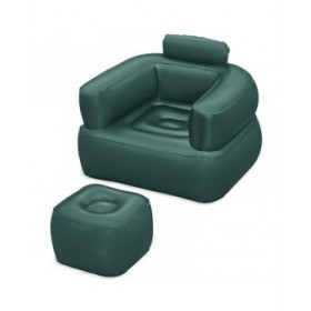 Bestway Sillon Gonfiabile con Reposapiedi Colore Assortito 107x99x80/48x48x36 cm