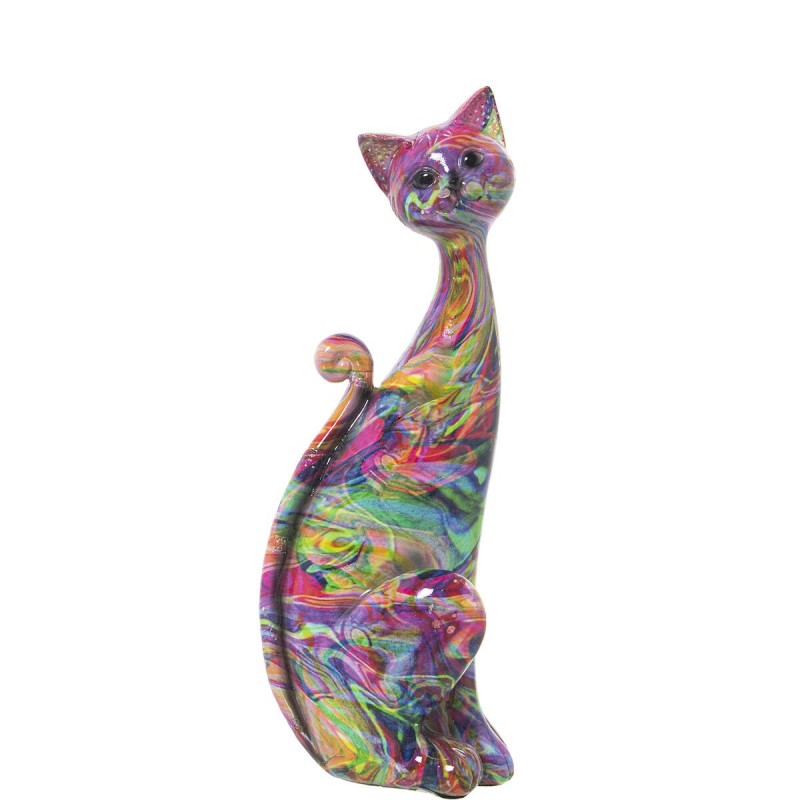 Statua Decorativa Alexandra House Living Acrilico Plastica Melammina Gatto
