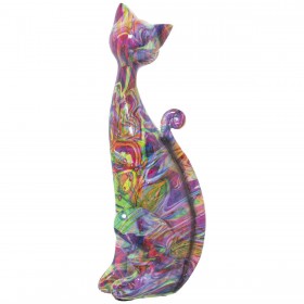 Statua Decorativa Alexandra House Living Acrilico Plastica Melammina Gatto